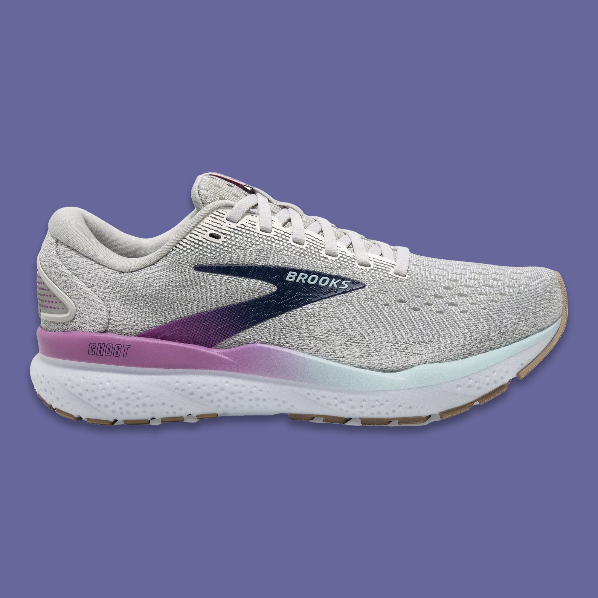 Brooks Ghost 16 9.5 Coconut Zephyr White Women s